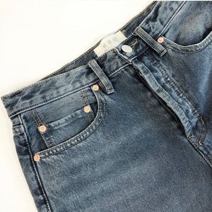 We the Free People Cropped Button Fly Jeans 25